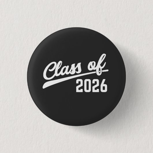 Class Of 2026 Graduation Year 2026 School Button (Vorderseite)
