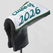 Class of 2026 green script graduation  golf headcover (3/4 Vorderseite)