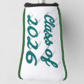 Class of 2026 green script graduation  golf headcover (Rotieren 90)