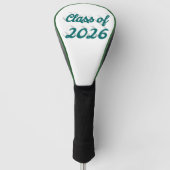 Class of 2026 green script graduation  golf headcover (Vorderseite)