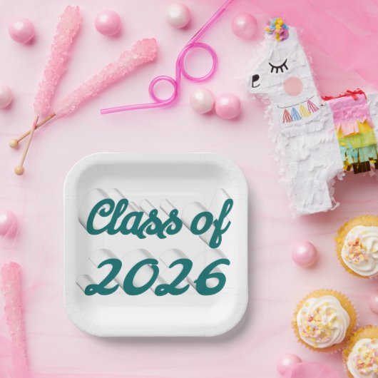 Class of 2026 green script graduation  pappteller (Party)