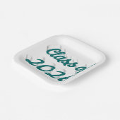 Class of 2026 green script graduation  pappteller (Gewinkelt)