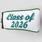 Class of 2026 green text  graduation  golf headcover (Vorderseite)