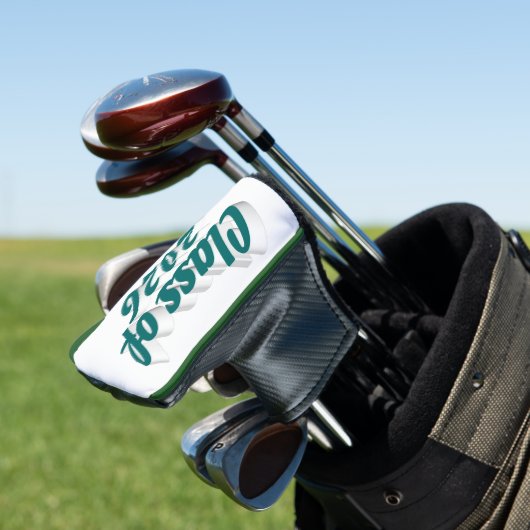 Class of 2026 green text  graduation  golf headcover (In Situ)