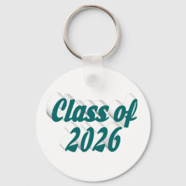 Class of 2026 green text  graduation  schlüsselanhänger