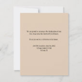 Class of 2026 Grunge Style Graduation Announcement (Rückseite)