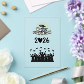 Class of 2026 Happy Graduation - Minimalist  Acryleinladungen (In Situ (Hochzeit))