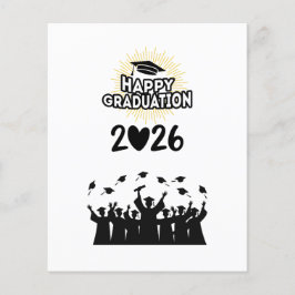 Class of 2026 Happy Graduation - Minimalist  Flyer