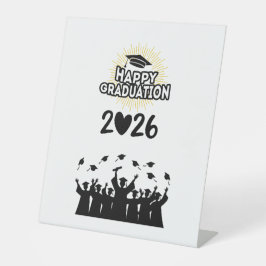 Class of 2026 Happy Graduation - Minimalist  Sockelschild