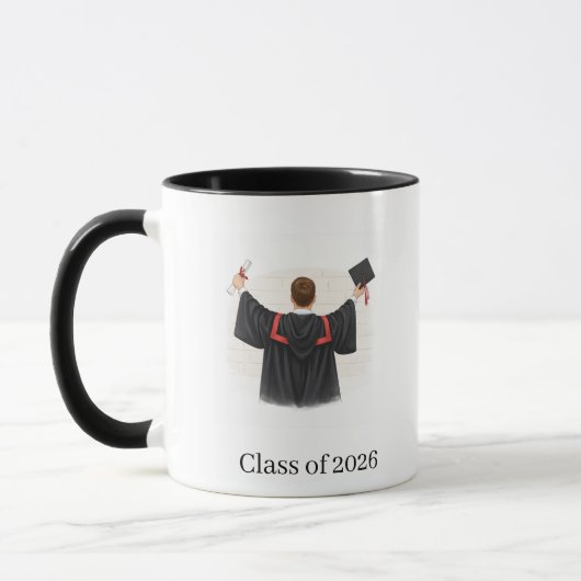 Class of 2026 Illustrated Graduation Mug Tasse (Links)