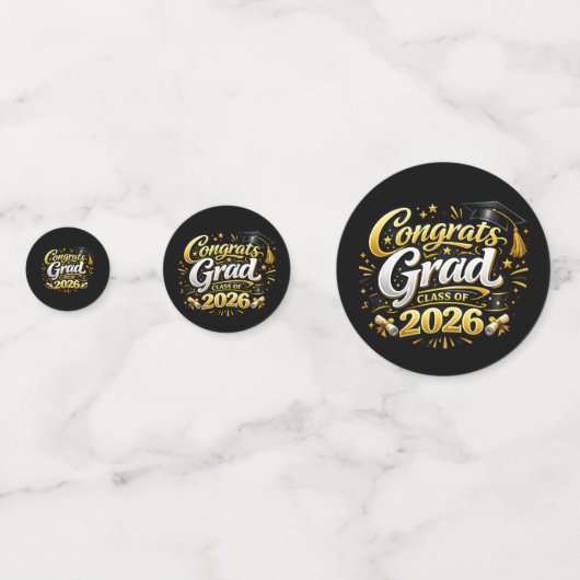 Class of 2026 konfetti (Rückseiten)