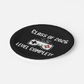 Class Of 2026 Level Complete Gaming Graduation Pappteller (Schrägansicht)