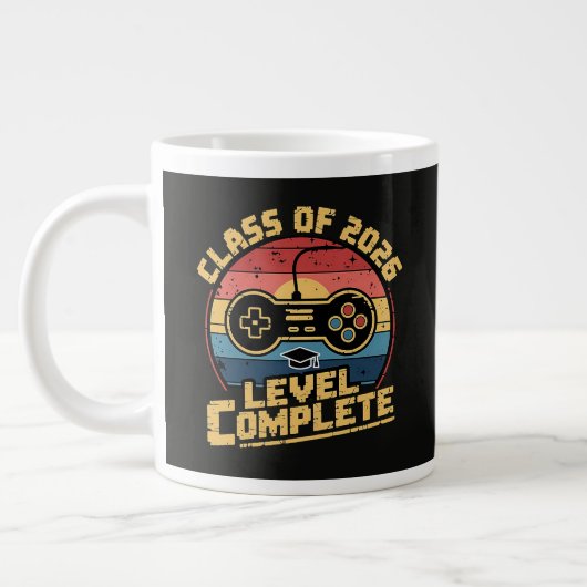 Class Of 2026 Level Complete Jumbo-Tasse (Links)