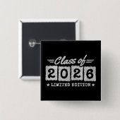 Class of 2026 Limited Edition Graduation Quote Button (Vorne & Hinten)