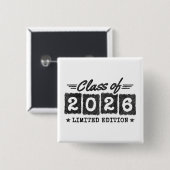 Class of 2026 Limited Edition Graduation Quote Button (Vorne & Hinten)