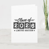 Class of 2026 Limited Edition Graduation Quote Karte (Vorderseite)