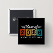 Class of 2026 Limited Edition Vintage Graduation Button (Vorne & Hinten)