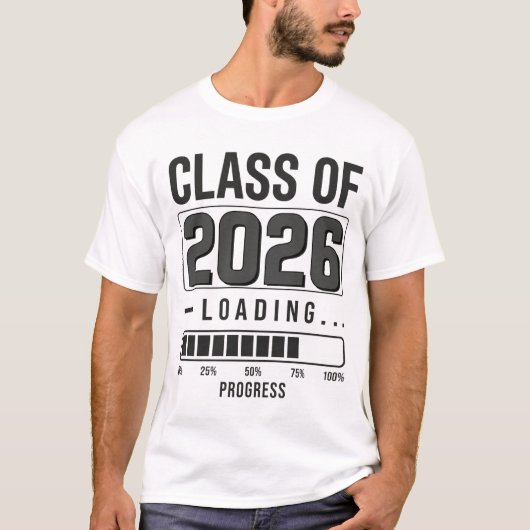 Class of 2026 Loading T-Shirt | Graduation Senior  (Vorderseite)