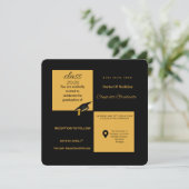  Class of 2026 Medical School Invite | Elegant Sq Einladung (Stehend Vorderseite)