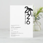 Class of 2026 Modern Graduation Party Einladung (Stehend Vorderseite)