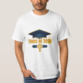 Class of 2026 – Modern Graduation Typography T-Shirt