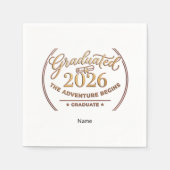 Class of 2026 Napkins ✨ The Adventure Begins Serviette (Vorderseite)