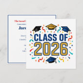 Class of 2026 Party Einladung (Vorne/Hinten)