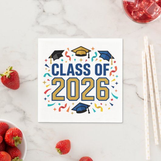 Class of 2026 Party Serviette (Beispiel)