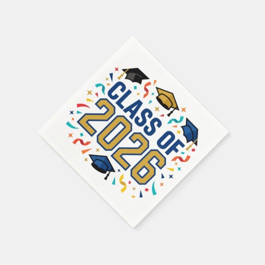 Class of 2026 Party Serviette (Ecke)