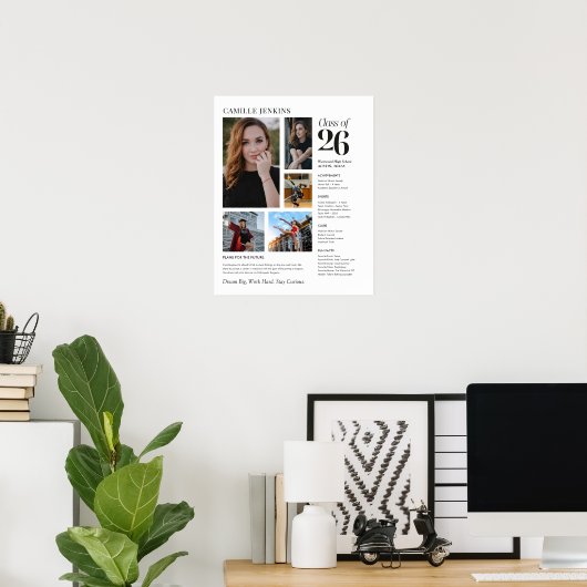 Class of 2026 Photo Collage Memory Poster (Heimbüro)