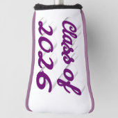 Class of 2026 purple script graduation  golf headcover (Rotieren 90)
