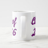 Class of 2026 purple script graduation Jumbo-Tasse (Rückseite)