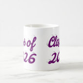 Class of 2026 purple script graduation  kaffeetasse (Mittel)