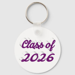 Class of 2026 purple script  graduation  schlüsselanhänger