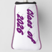 Class of 2026 purple typography graduation  golf headcover (Rotieren 90)