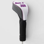 Class of 2026 purple typography graduation  golf headcover (angewinkelt)