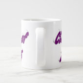 Class of 2026 purple typography graduation Jumbo-Tasse (Rückseite)
