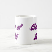 Class of 2026 purple typography graduation kaffeetasse (Mittel)