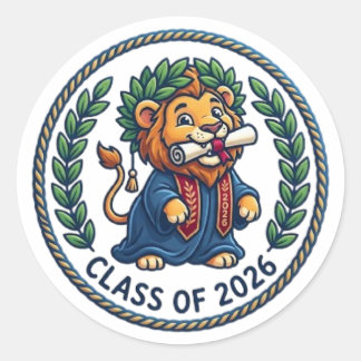 CLASS OF 2026 RUNDER AUFKLEBER