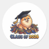 CLASS OF 2026 RUNDER AUFKLEBER (Vorderseite)