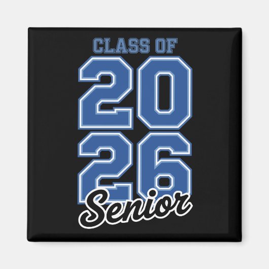 Class Of 2026 Senior Blue Graduation Graduate Magnet (Vorne)