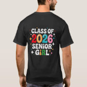 Class of 2026 Senior Girl Shirt – Graduation 2026  (Rückseite)