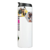 Class of 2026 Senior Photo Collage Monogram Thermosbecher (Nach rechts gedreht)