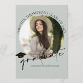 Class of 2026 Senior Photo Graduation Announcement Einladung (Vorderseite)