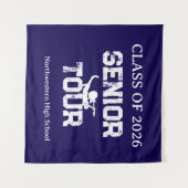 Class of 2026 Senior Tour High School Spirit Wandteppich (Vorderseite (Horizontal))