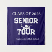 Class of 2026 Senior Tour High School Spirit Wandteppich (Vorderseite)