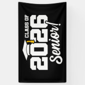 Class of 2026 Senior Varsity Graduation Fun Quote Banner (Vertikal)