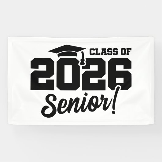 Class of 2026 Senior Varsity Graduation Fun Quote Banner (Horizontal)