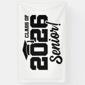 Class of 2026 Senior Varsity Graduation Fun Quote Banner (Vertikal)