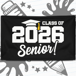 Class of 2026 Senior Varsity Graduation Fun Quote Banner